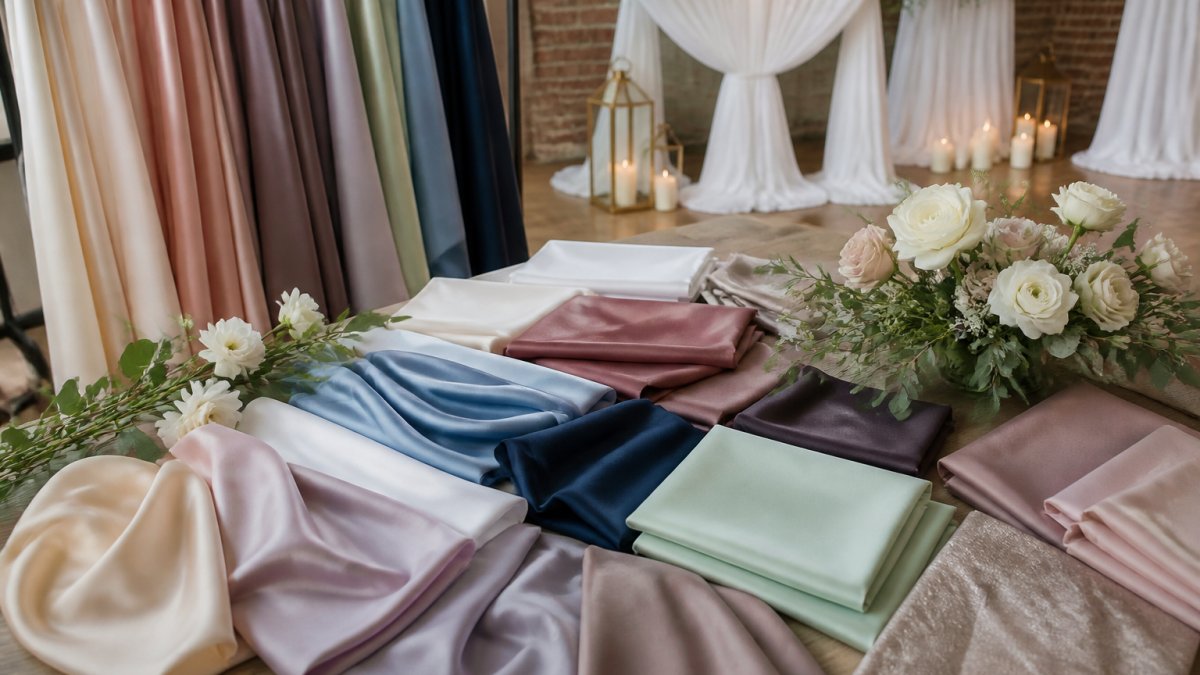 Best Wedding Drape Colors for Modern Themes