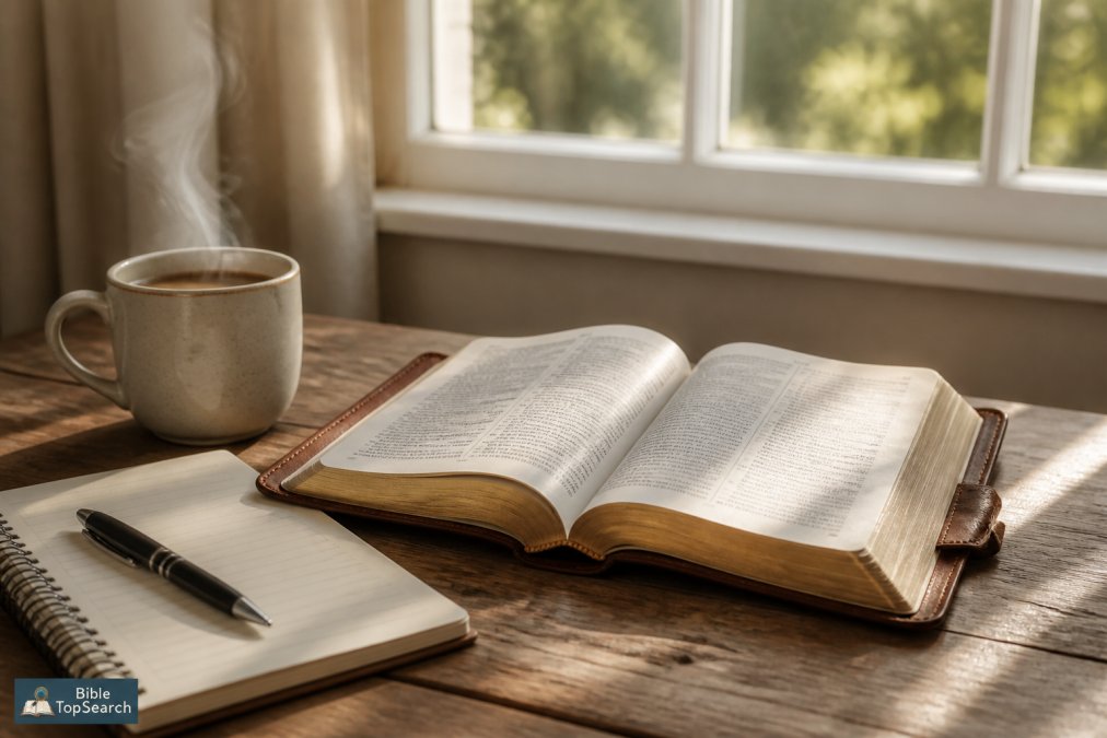 Professional illustration showing bible verses about finding comfort