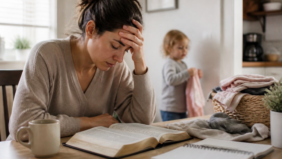 Bible Verses for Overwhelmed Moms: 12 Passages for Peace