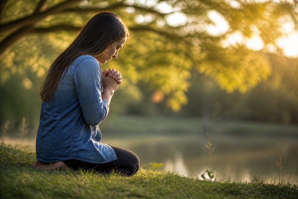 Step-by-step visual guide for Person for biblical answers for daily stress