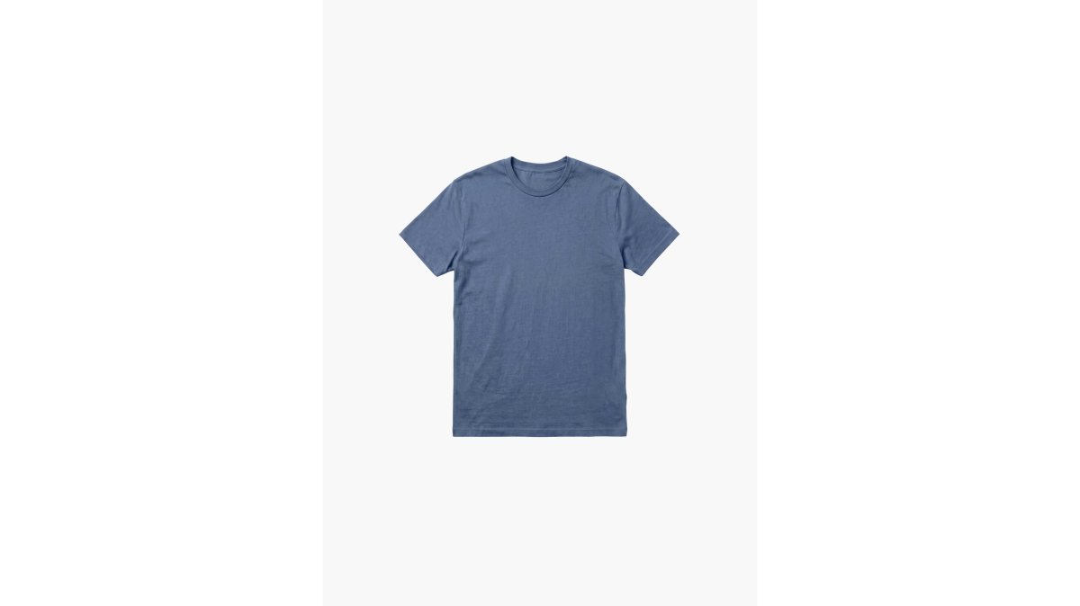 Big and Tall Blue Long Tee | Classic Long T-Shirt