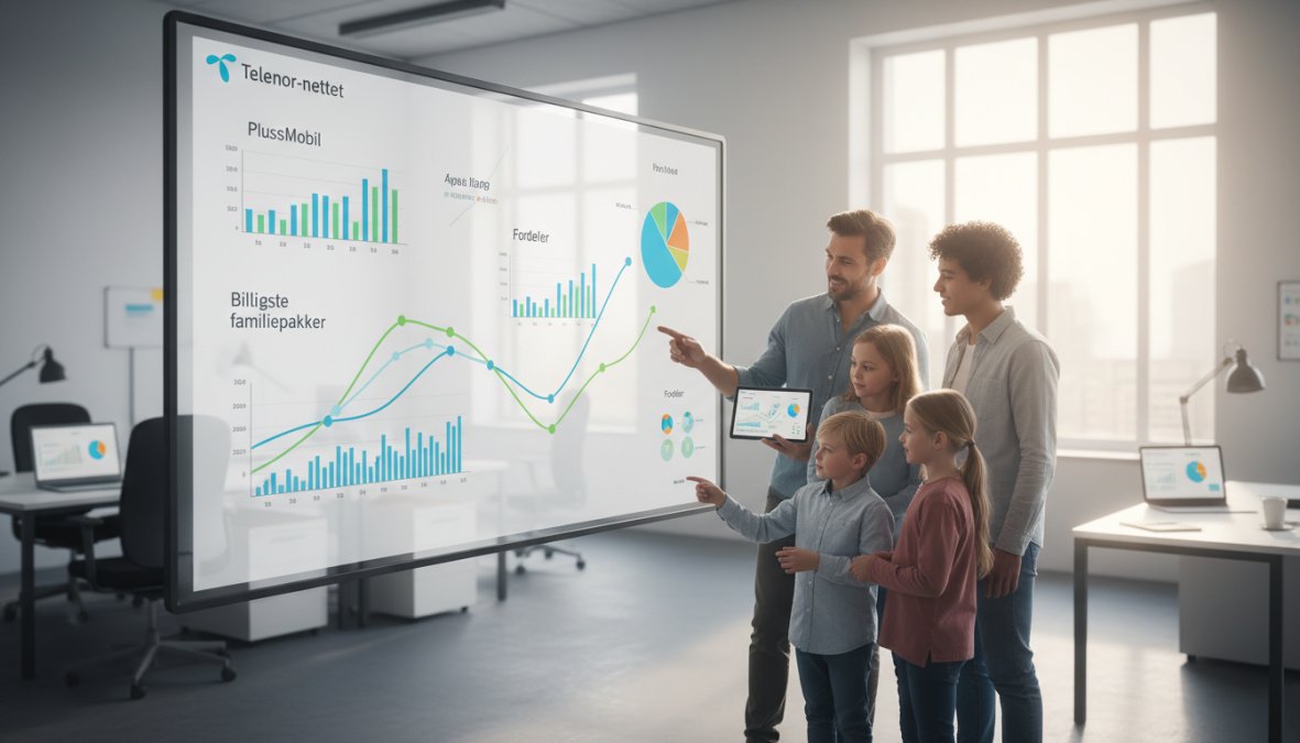 En grafisk fremstilling av dataforbruk over tid