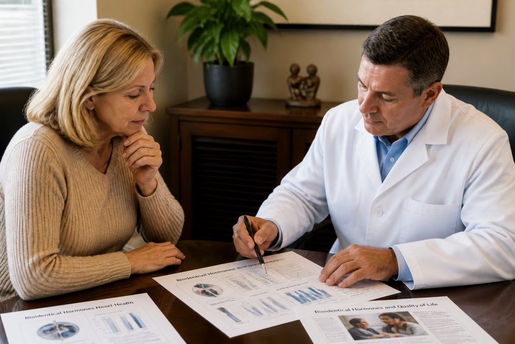 Receiving professional guidance on bioidentical hormone therapy.