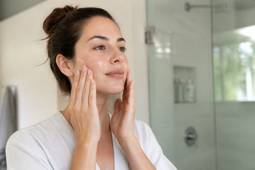 Professional illustration showing Close for biorepeel for acne scars