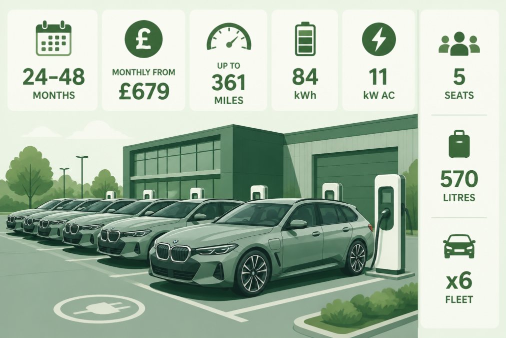 Professional illustration showing i5 touring lease deals
