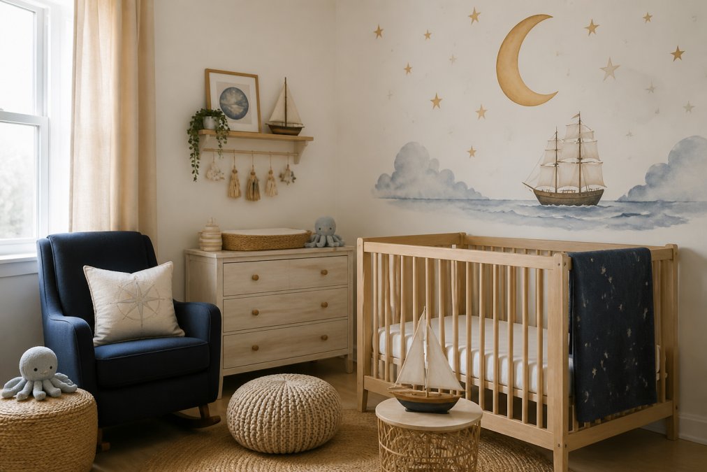 Boho Celestial Nautical Nursery Theme Ideas