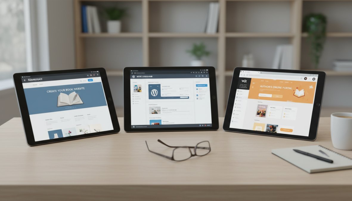 Close-up of hands typing on a laptop with three browser tabs open on screen, surrounded by design sketches and a coffee cup on a clean white desk