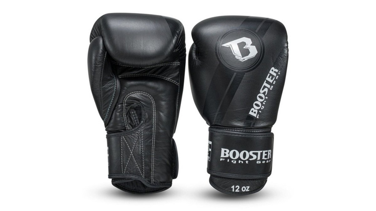 Booster V3 Pro Bokshandschoenen Zwart / Boxing Gloves Black | Leer | Handgemaakt in Thailand