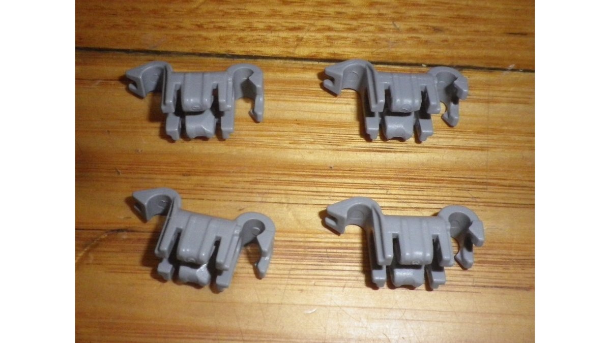 Bosch SMS, SMU, SMV Series Dishwasher Lower Basket Tyne Clips - Part # 10014092