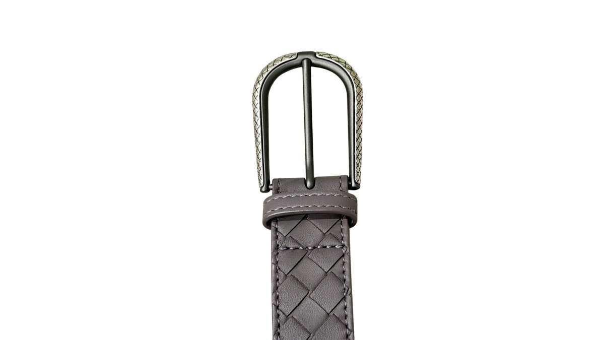 Bottega Veneta Intrecciato Leather Belt Sz. 30in.