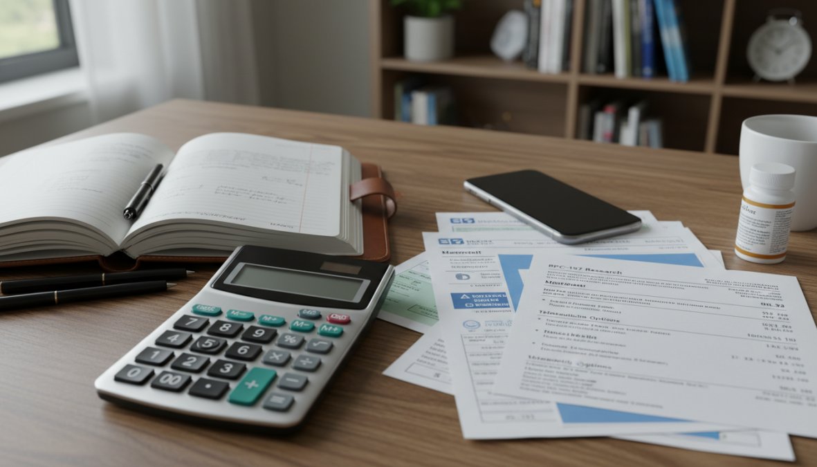 Decision flowchart for BPC-157 sourcing: Budget under $50/month and research context only -> Research chemical supplier at $20-$35/vial; Medical condition or physician oversight needed -> Telemedicine program at $425+/month; Wolverine Stack protocol -> Combined BPC-157 plus TB-500 budget $100-$900/month