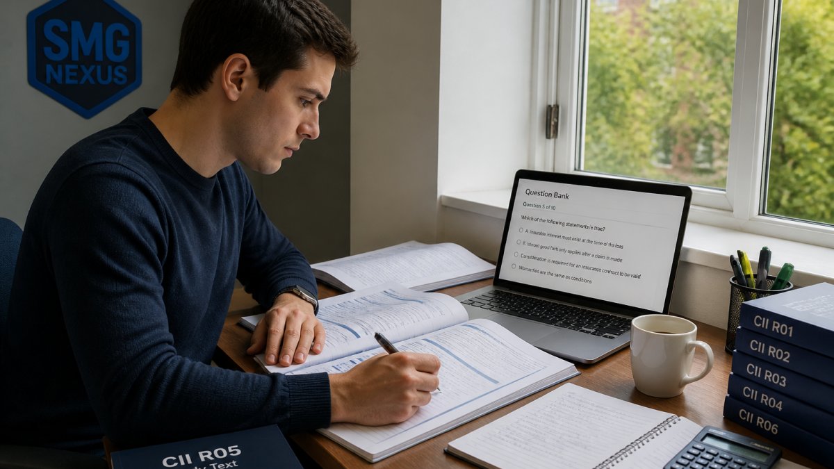 Diagram illustrating the study process for professional financial qualification examinations
