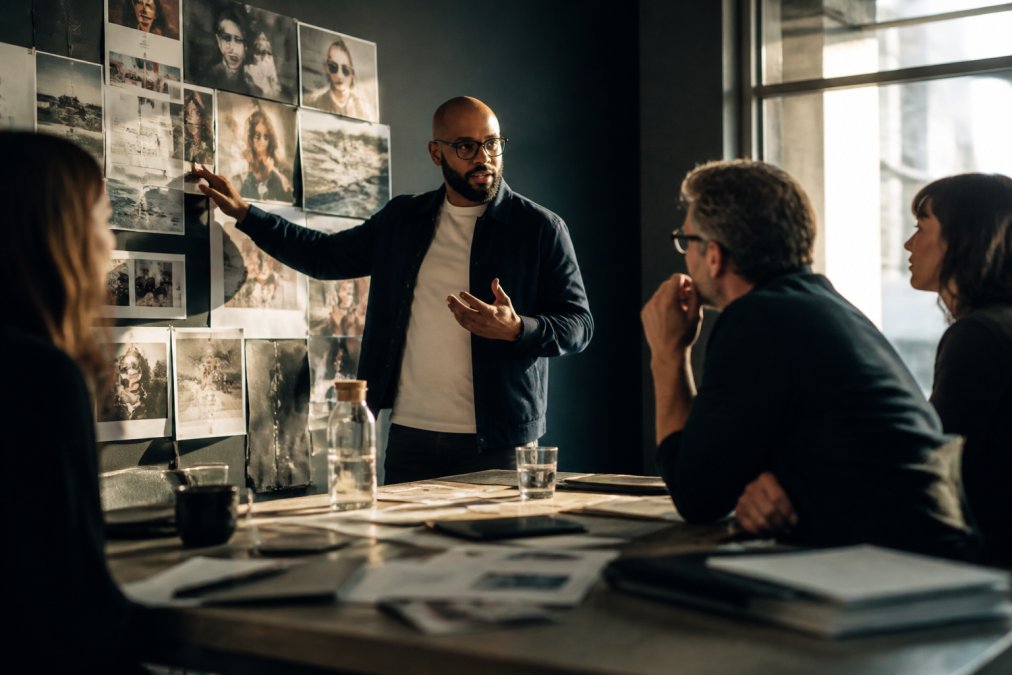Visual roadmap for Creative for branded content pitch