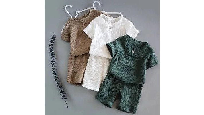 Breathable Baby Summer Two-Piece Outfit | Organic Cotton Baby Clothe
