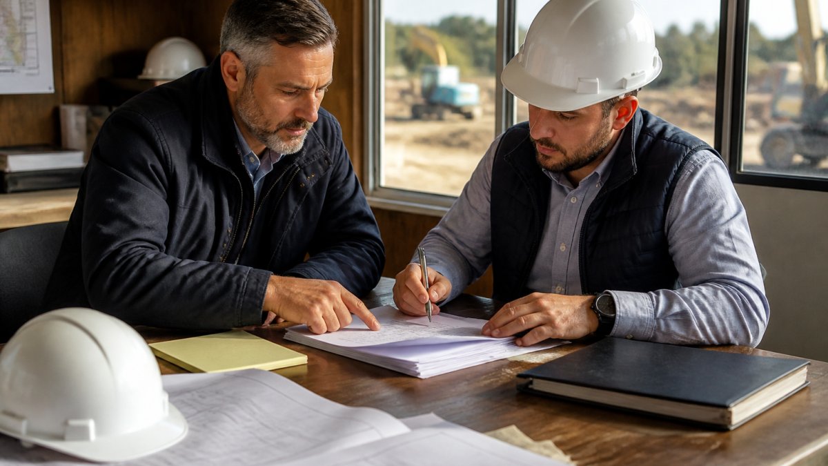 Infographic showing the bridge financing application process, draw controls, and closing checklist for construction projects.