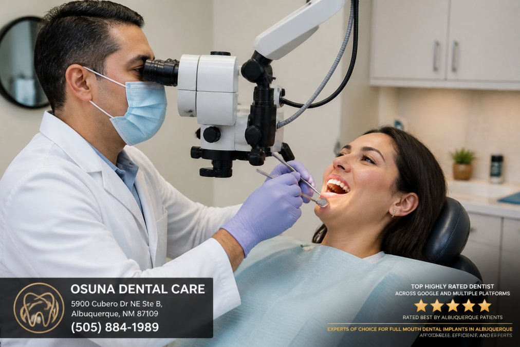 Professional illustration showing Dentist for broken tooth with hole