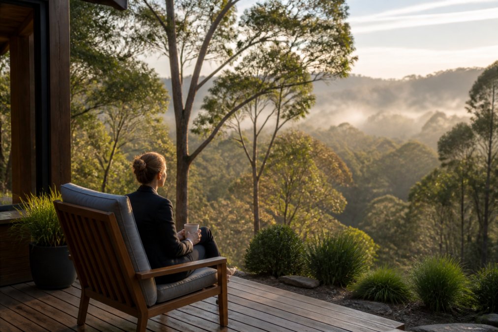 Professional illustration showing Professional for bush retreat tasmania