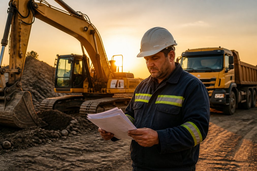 Infographic process for obtaining business loans for small businesses for heavy construction equipment