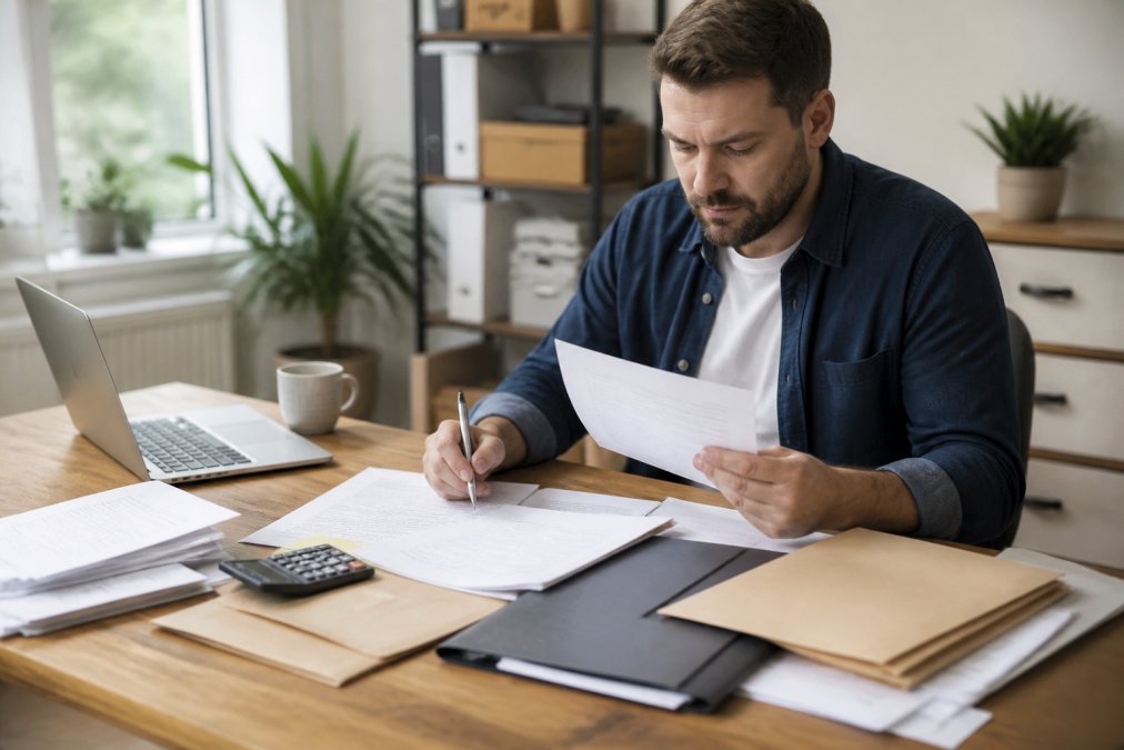 Step-by-step flowchart for organizing financial documents to qualify for business loans without profitability