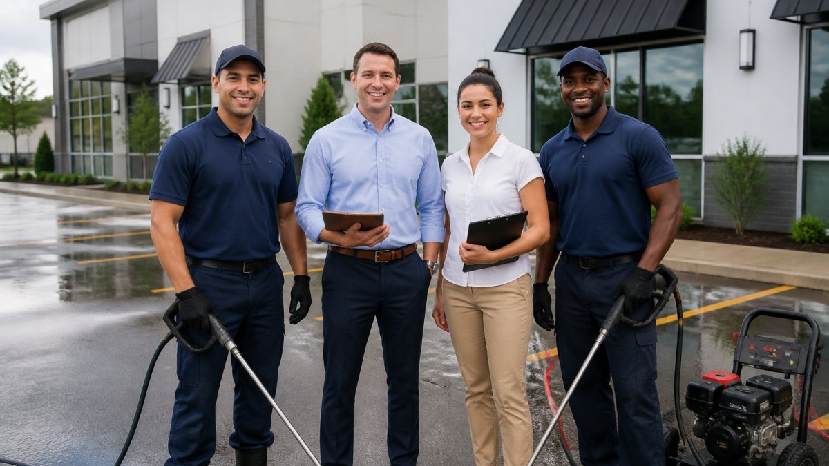 Business Pressure Cleaning: What Property Managers Need