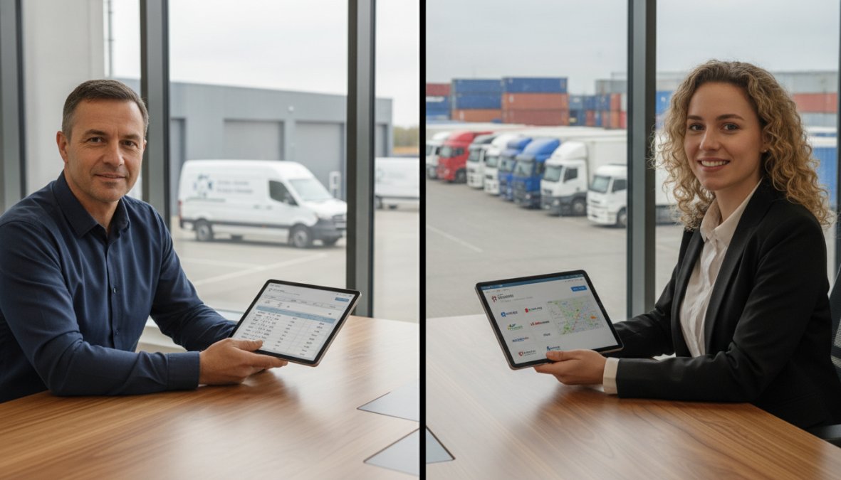 Side-by-side comparison of business vehicle fleet planning