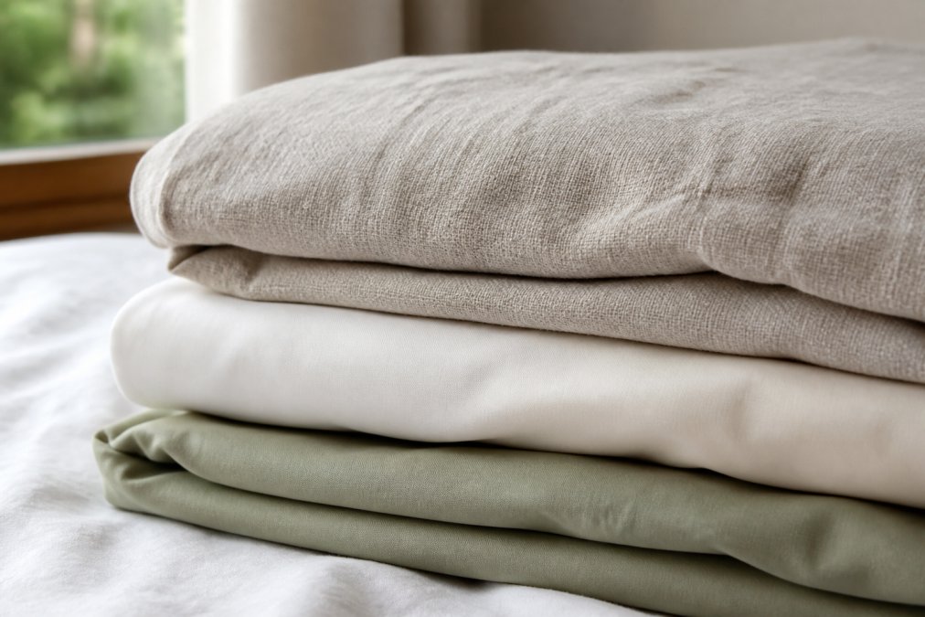 Professional illustration showing Close, French for elegant quilt covers