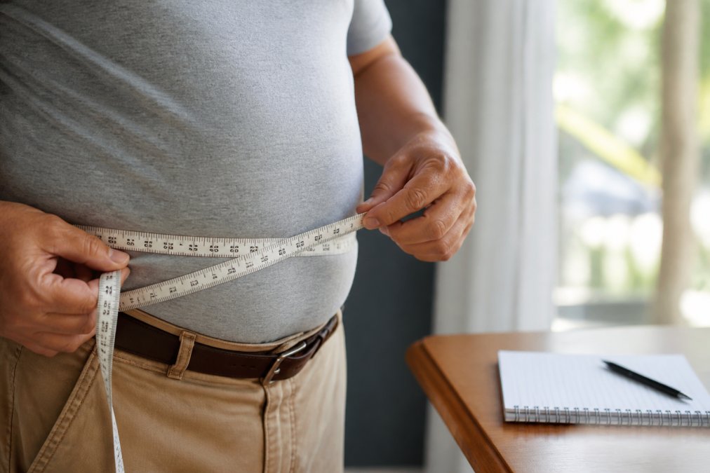 Measuring tape around a waist to determine proper sizing for high capacity diapers to prevent leaks