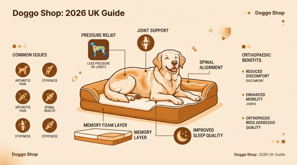 Professional illustration showing high quality dog beds