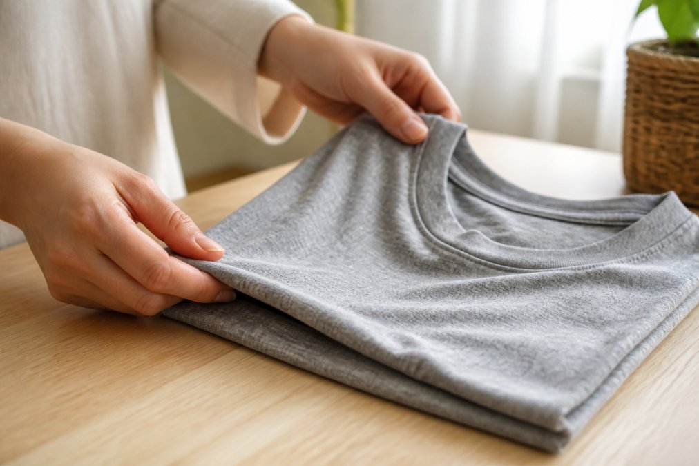 Infographic illustrating the fabric quality and texture differences found in premium soft graphic tees