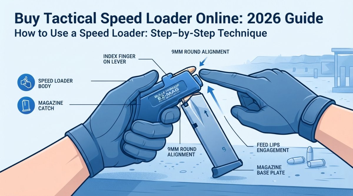 Step-by-step visual guide for tactical speed loader