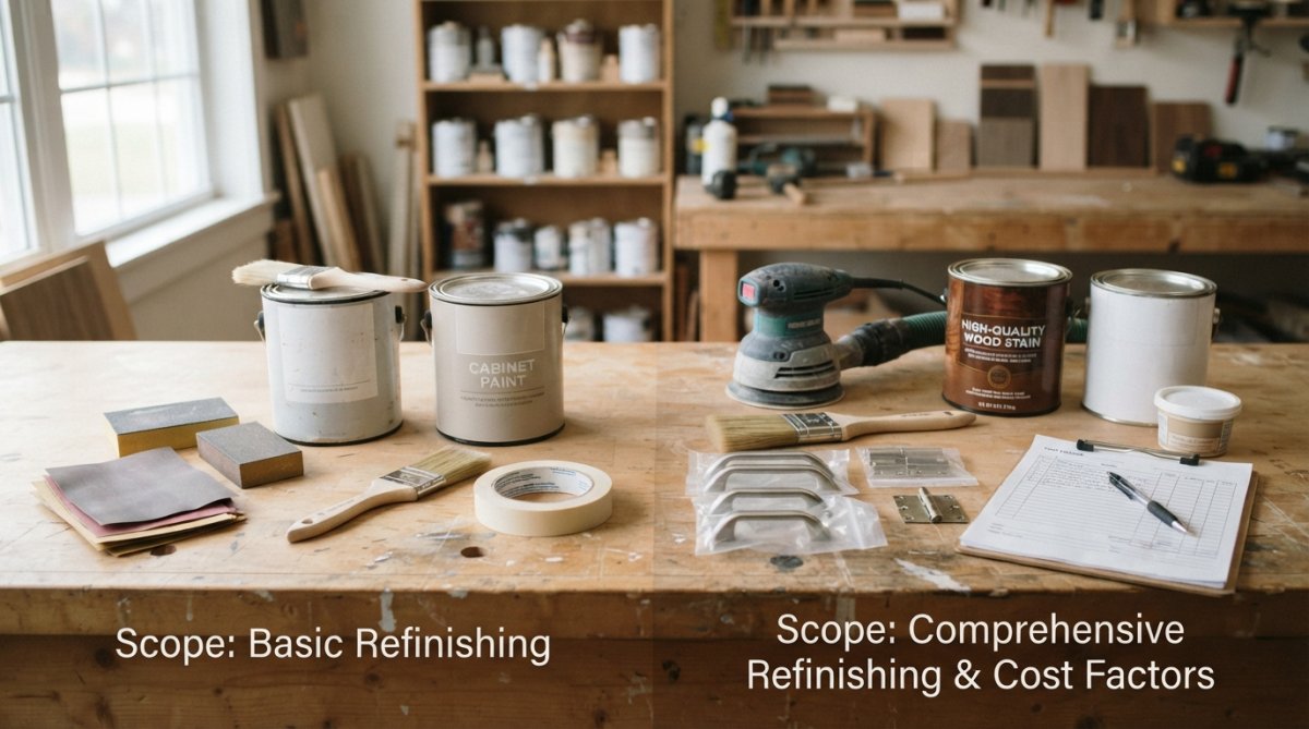 Cabinet Refinishing: Scope vs. Cost Estimation