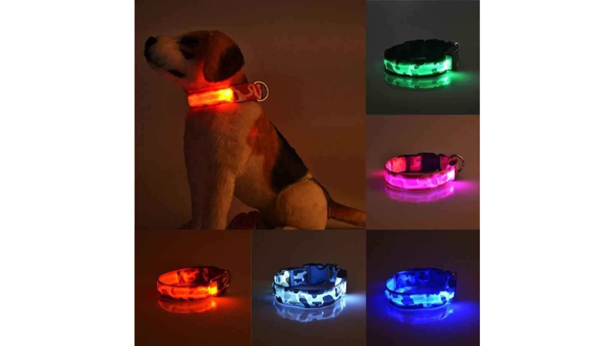 Camouflage pet supplies luminous dog collar