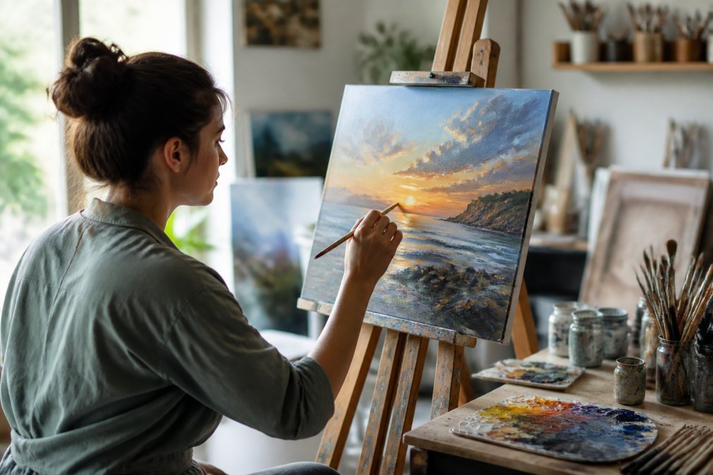 Can AI Generate Professional Painting Lessons?