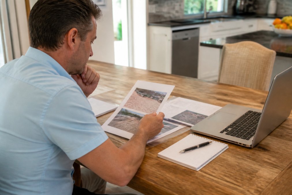 Infographic showing the step-by-step process to reopen old insurance claim for roof damage using digital portals.