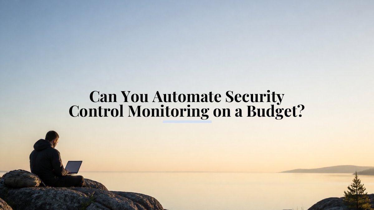 Can You Automate Security Control Monitoring on a Budget?