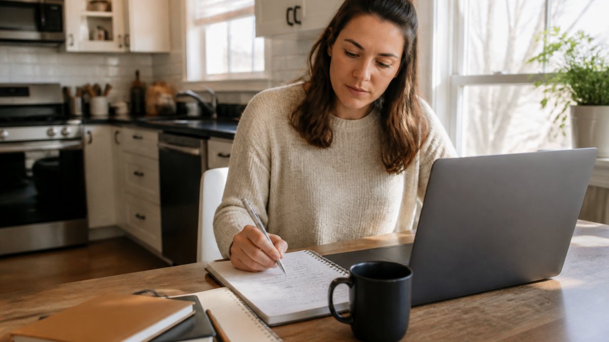 Infographic steps for a first-day launch plan to help you generate leads while working from home.