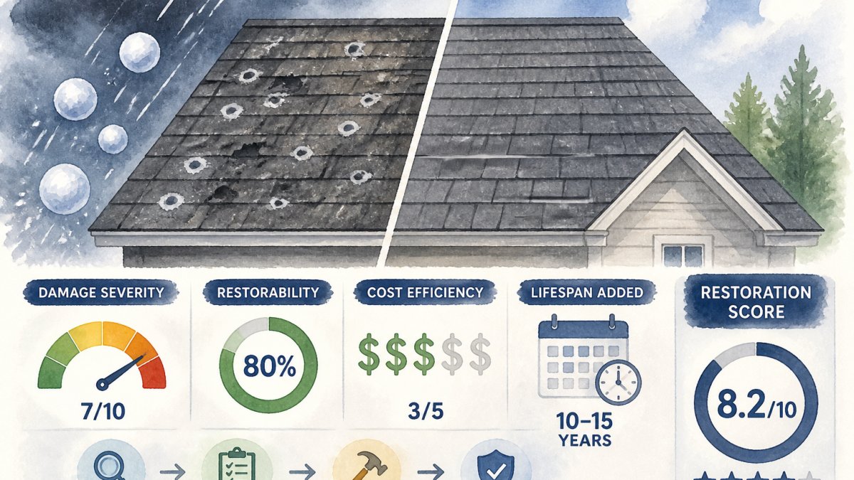 Can You Restore a Roof With Hail Damage?