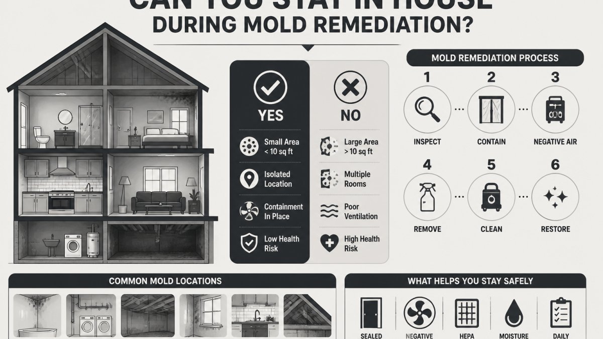 Can You Stay in House During Mold Remediation?