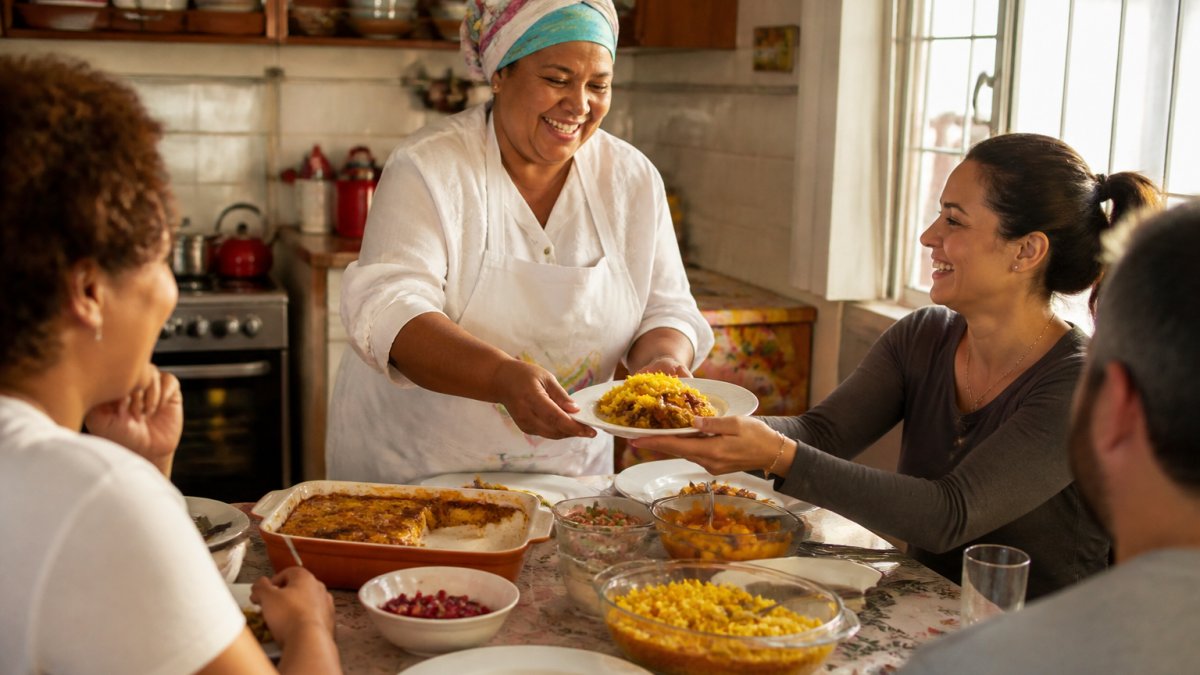 Infographic mapping the Cape Town cultural process of preparing a traditional Bo-Kaap bobotie dinner.