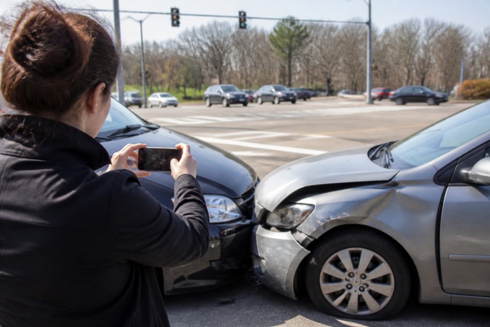 Professional illustration showing Person for car accident liability dispute