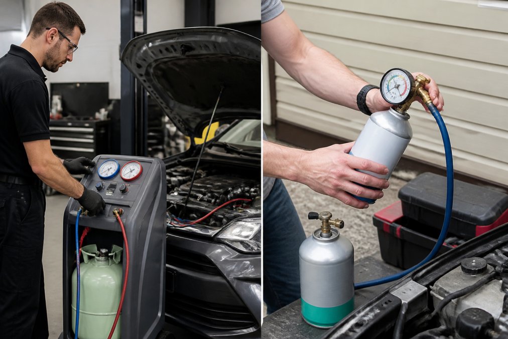 Side-by-side comparison of Professional for air con regas fuel efficiency