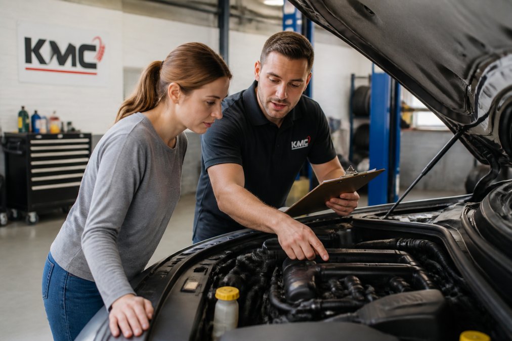 Professional illustration showing Car for car repair price transparency