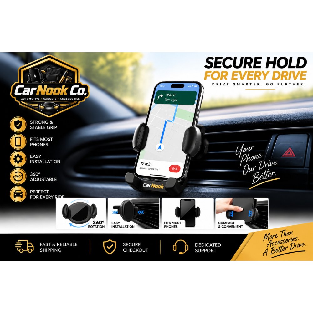 CarNook™ MagClip Phone Holder