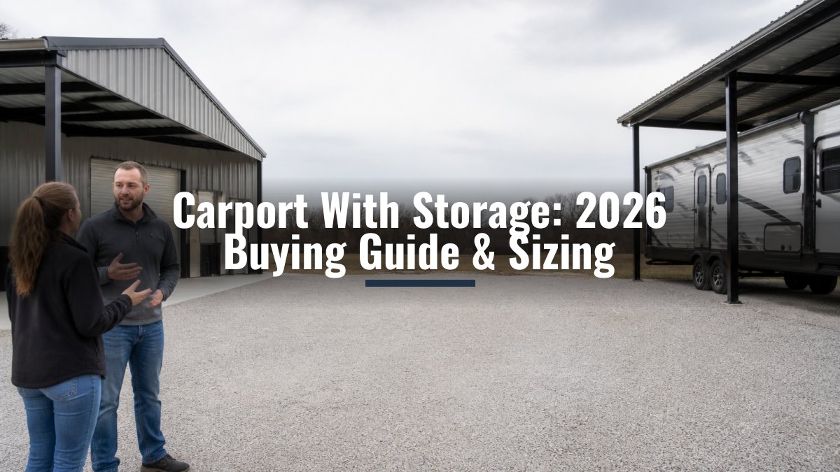 Carport With Storage: 2026 Buying Guide & Sizing