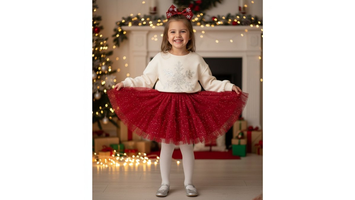 Carter's Toddler Girls Snowflake-Print Long-Sleeve Top and Skort, 2-Piece Set