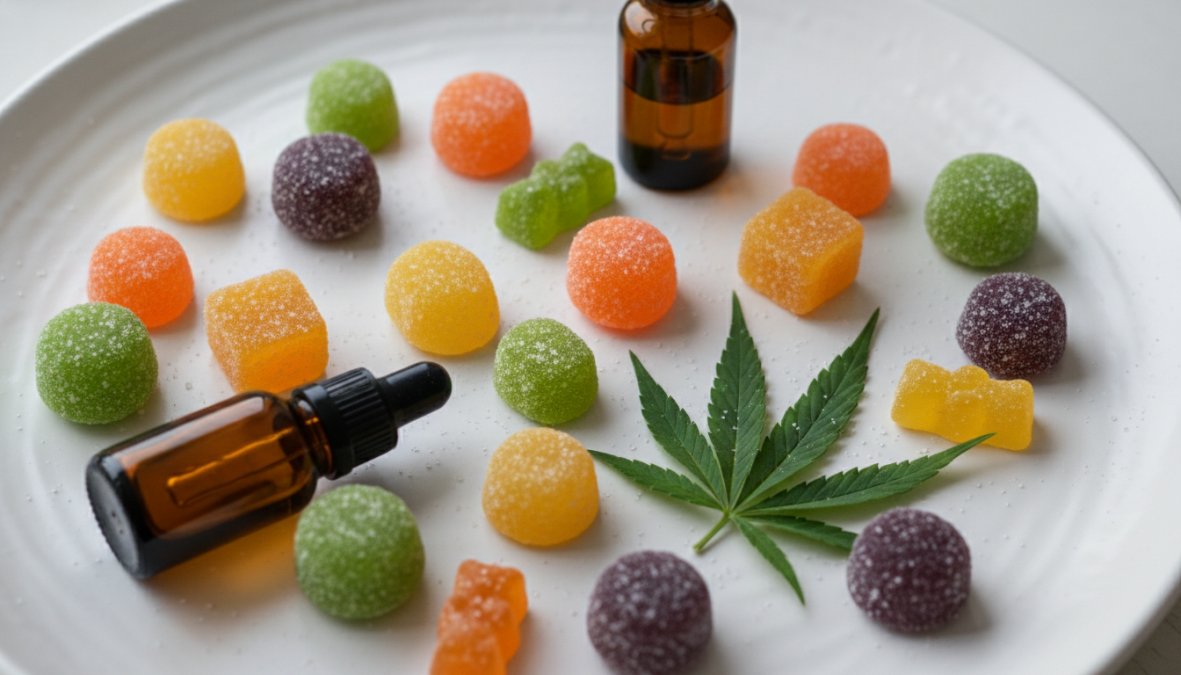 Professional illustration showing CBD for cbd gummies for anxiety reviews