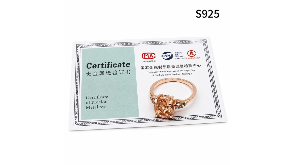 Certified .925 Sterling Silver Gem Ring Size: 7