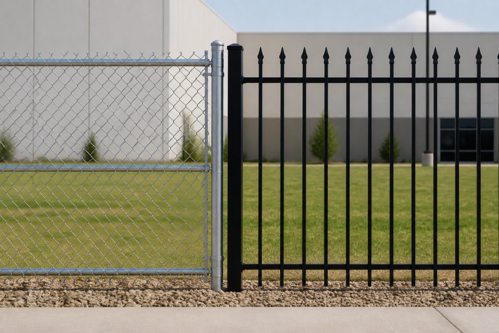 Chain Link vs Iron Fencing for Commercial Security