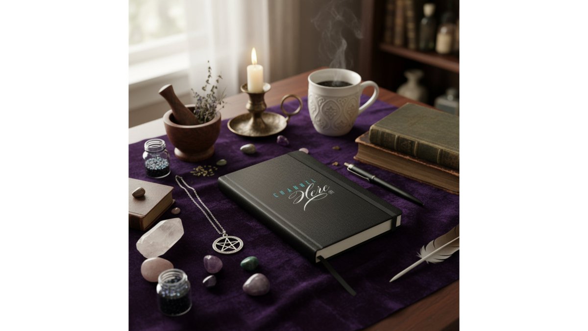 Channel Here Faux Leather Journal