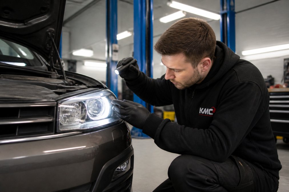 Step-by-step visual guide for Mechanic, MOT for cheap MOT testing in Kettering